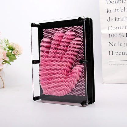 3D Pin Art Board Game Hand Impression Desk Toy - Small