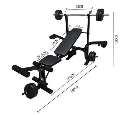 Multi-function All-in-One Adjustable Weight Bench Press Home Gym