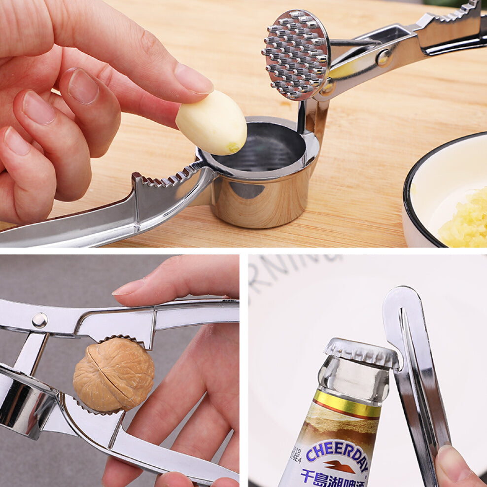 Garlic Crusher Food Mashing Crushing Cutter Slicer Mincer