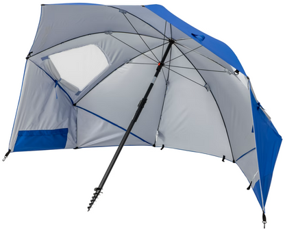 Large Canopy Camping Beach Sports Events Sun & Rain Umbrella (Blue)