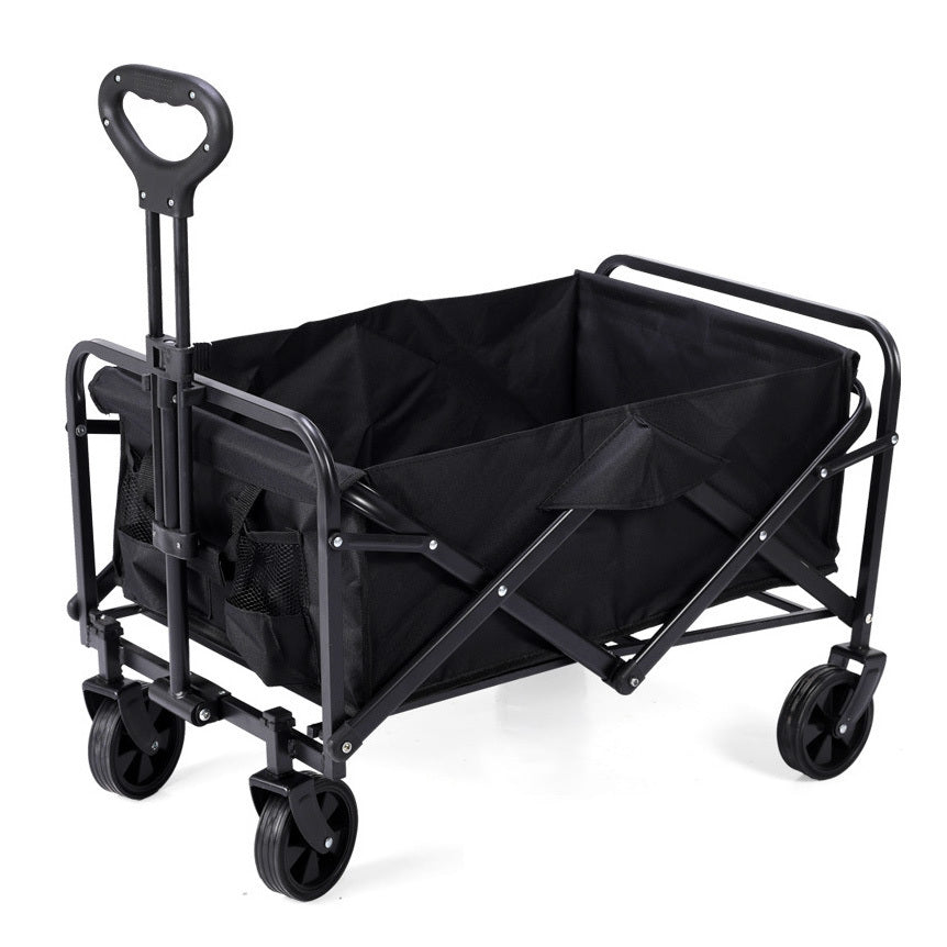 Large Capacity Outdoor Folding Beach Cart Utility Garden Camping Wagon