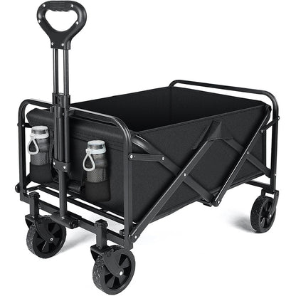 Large Capacity Outdoor Folding Beach Cart Utility Garden Camping Wagon