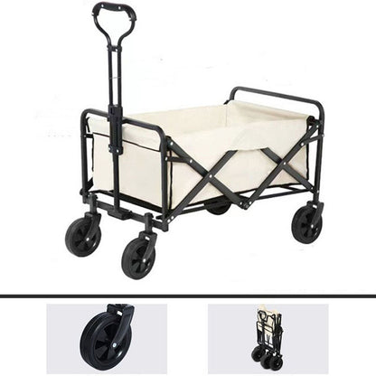 Large Capacity Outdoor Folding Beach Cart Utility Garden Camping Wagon