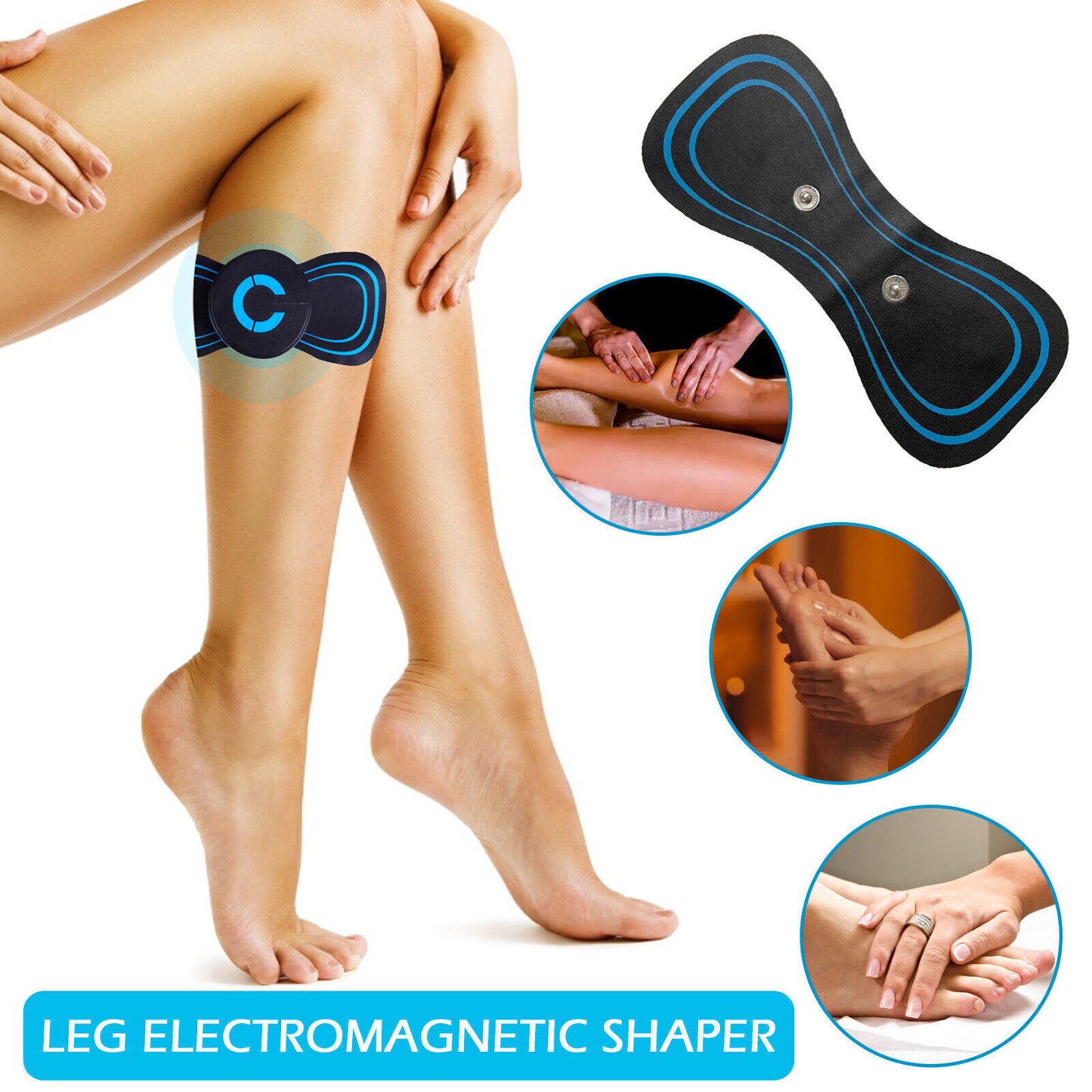 EMS Neck Massager Electromagnetic Wave Tens Cervical Vertebrae Pain Relief Device