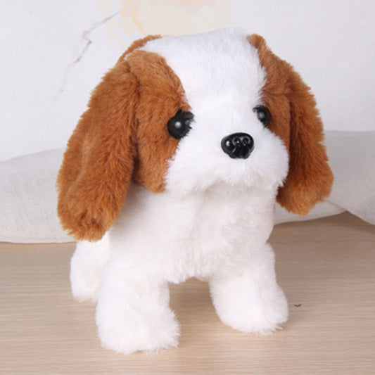 Cute Realistic Plush Puppy Dog Walking Barking Pet Toy