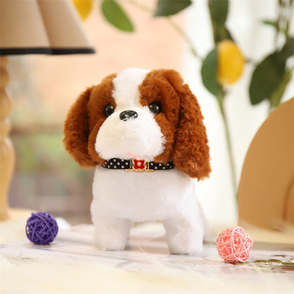 Cute Realistic Plush Puppy Dog Walking Barking Pet Toy