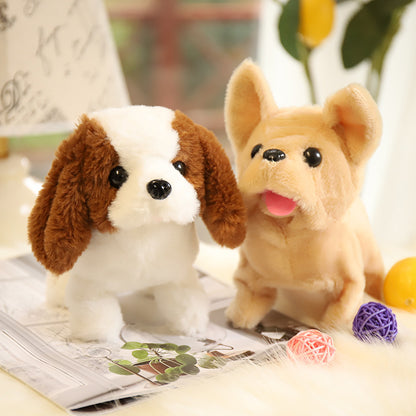 Cute Realistic Plush Puppy Dog Walking Barking Pet Toy