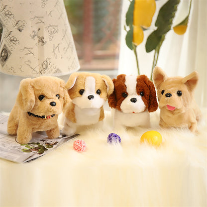 Cute Realistic Plush Puppy Dog Walking Barking Pet Toy