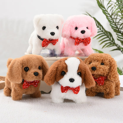 Cute Realistic Plush Puppy Dog Walking Barking Pet Toy