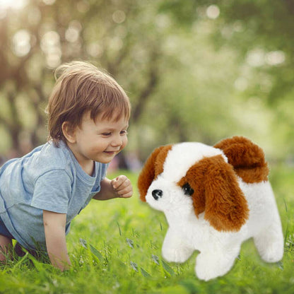 Cute Realistic Plush Puppy Dog Walking Barking Pet Toy