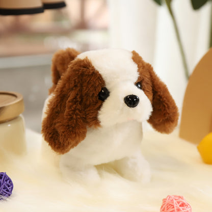 Cute Realistic Plush Puppy Dog Walking Barking Pet Toy