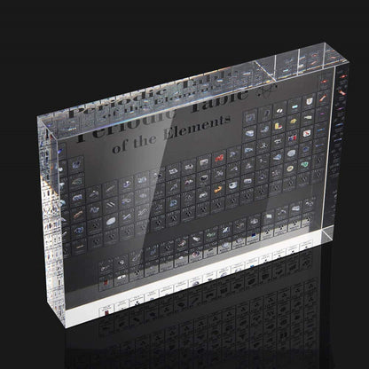 Acrylic Chemical Periodic Table of Elements Display Block