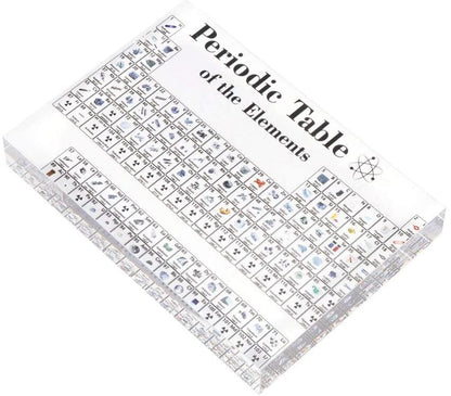 Acrylic Chemical Periodic Table of Elements Display Block