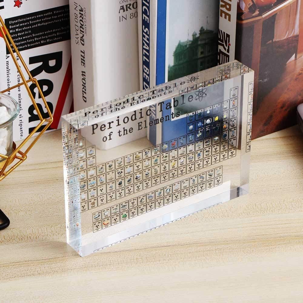 Acrylic Chemical Periodic Table of Elements Display Block