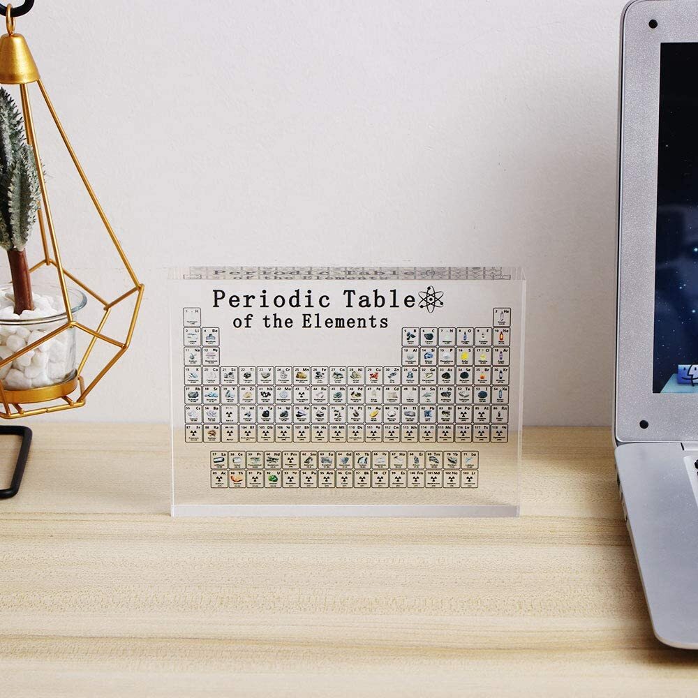 Acrylic Chemical Periodic Table of Elements Display Block