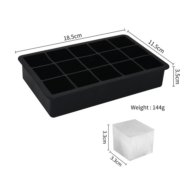 15 Grid Cube Silicone Ice Cube Tray Mould