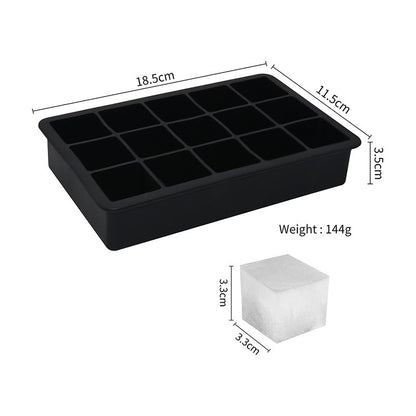 15 Grid Cube Silicone Ice Cube Tray Mould