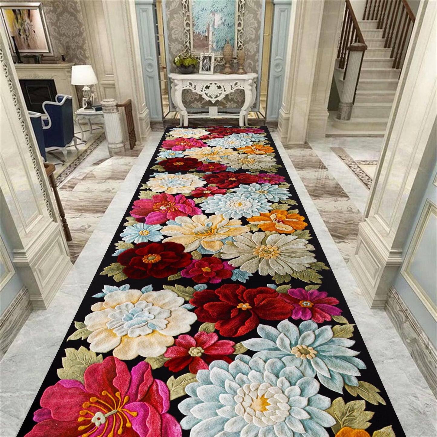 Flourish Hallway Runner Area Rug Carpet Mat (60 x 200)