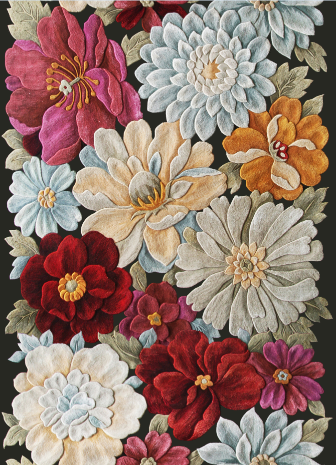 Flourish Hallway Runner Area Rug Carpet Mat (80 x 300)