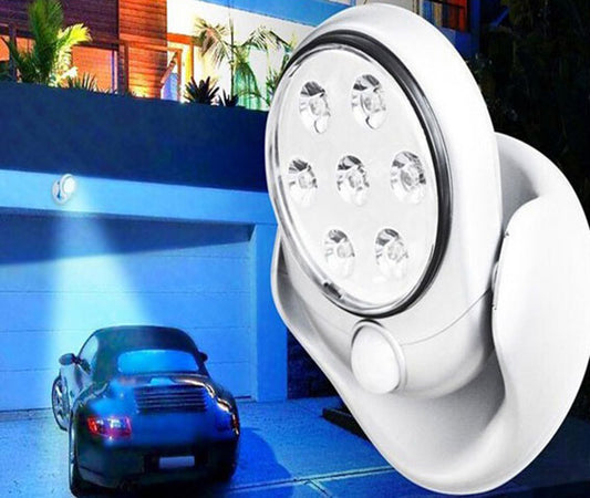 2 x Motion Activated 360 Rotating LED Wireless Motion Sensor Cordless Light