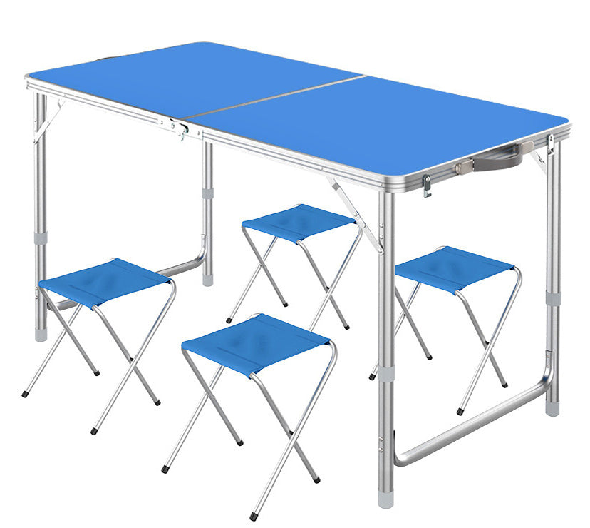 Portable Indoor Outdoor Camping Folding Stool (Blue)