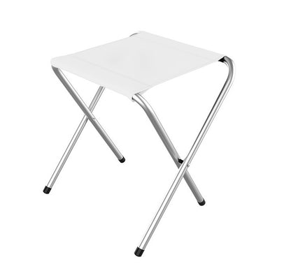 Portable Indoor Outdoor Camping Folding Stool (White)