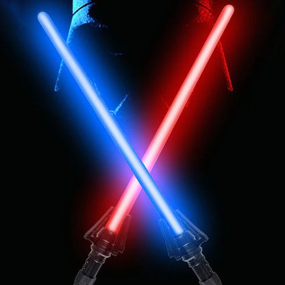 2 PCS Lightsaber Laser Sword Toys 2-in-1 Dueling Light Saber (Blue)