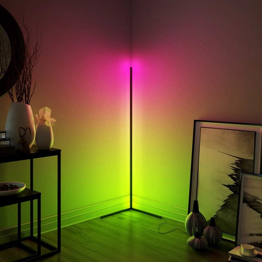 Smart Magic RGB LED Corner Floor Lamp Colour Changing Ambient Light