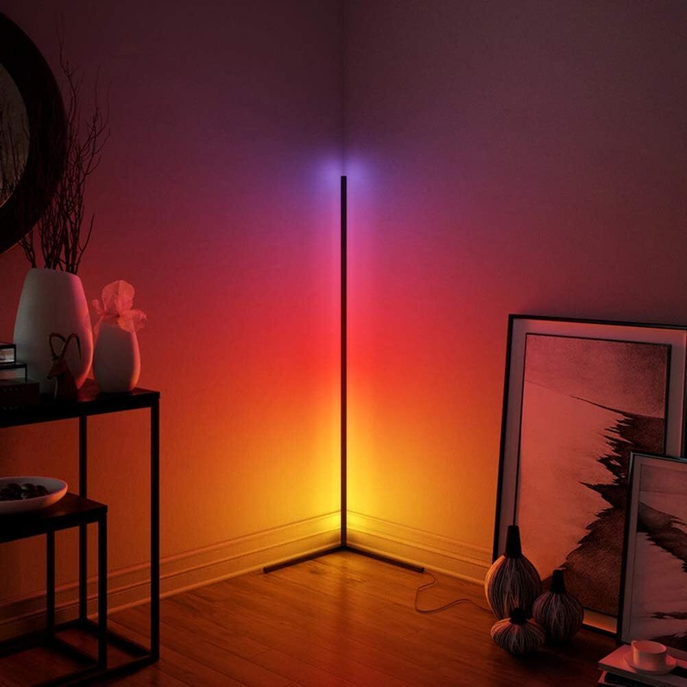 Smart Magic RGB LED Corner Floor Lamp Colour Changing Ambient Light