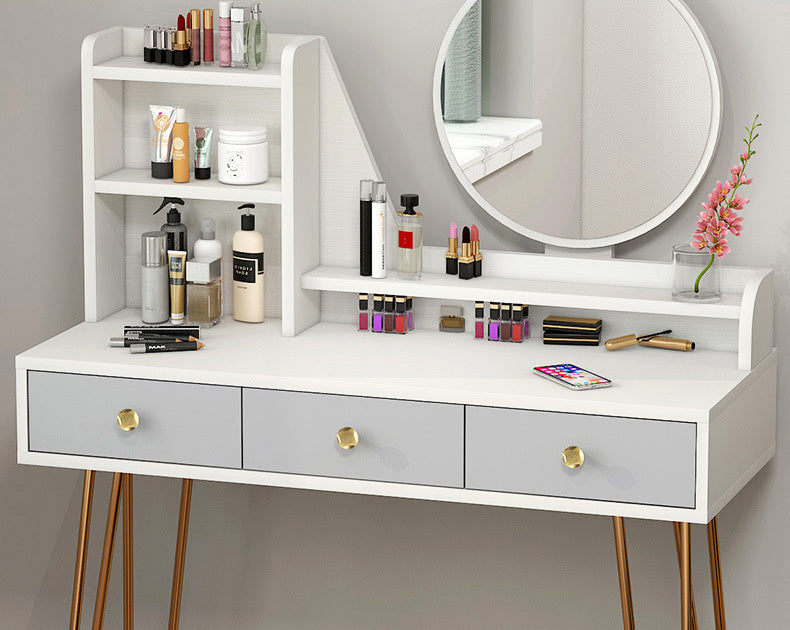 Caesar Deluxe Large Dresser Vanity Table with Mirror and Storage Drawers