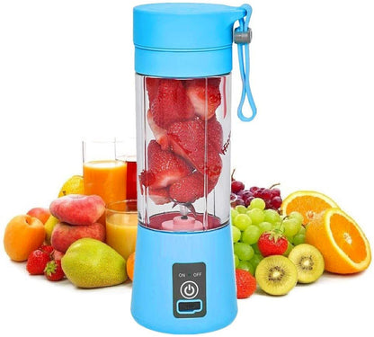 Portable Glass Juicer Blender Mini Mixer Smoothie Maker (Blue)