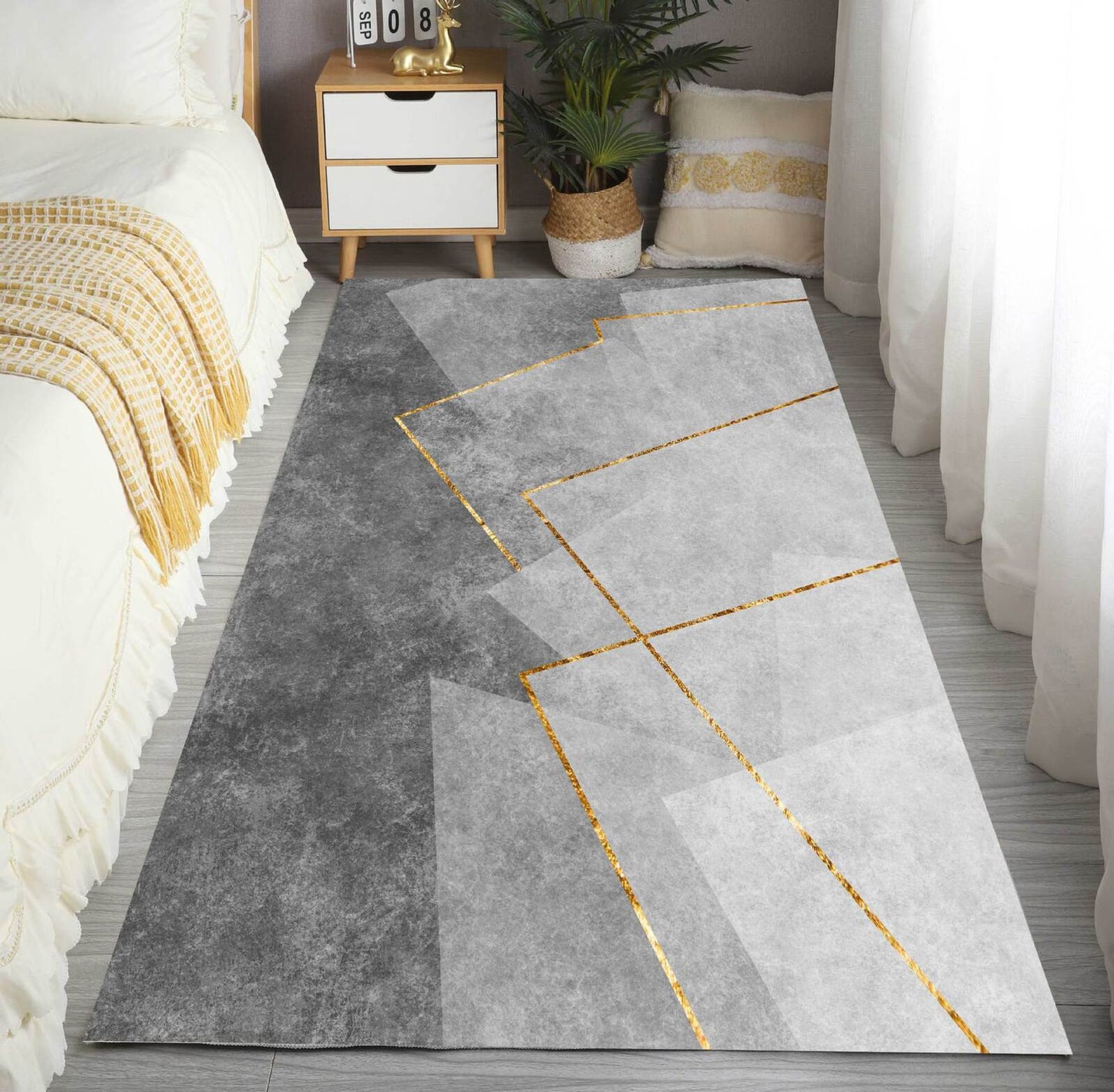 Grandeur Bedroom/Living Room Area Rug Carpet Mat (180 x 100)