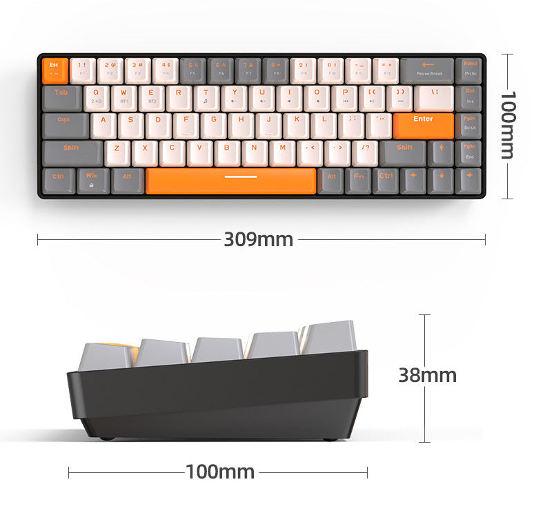 Premium Wireless Mechanical Bluetooth RGB Gaming Keyboard