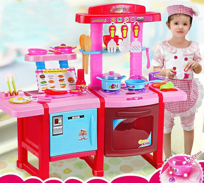 Deluxe Multifunction Kitchen Kids Pretend Play Toy Set