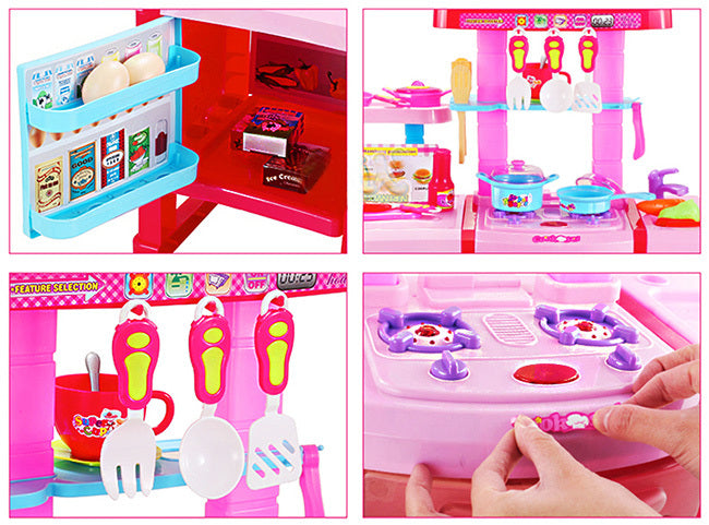 Deluxe Multifunction Kitchen Kids Pretend Play Toy Set