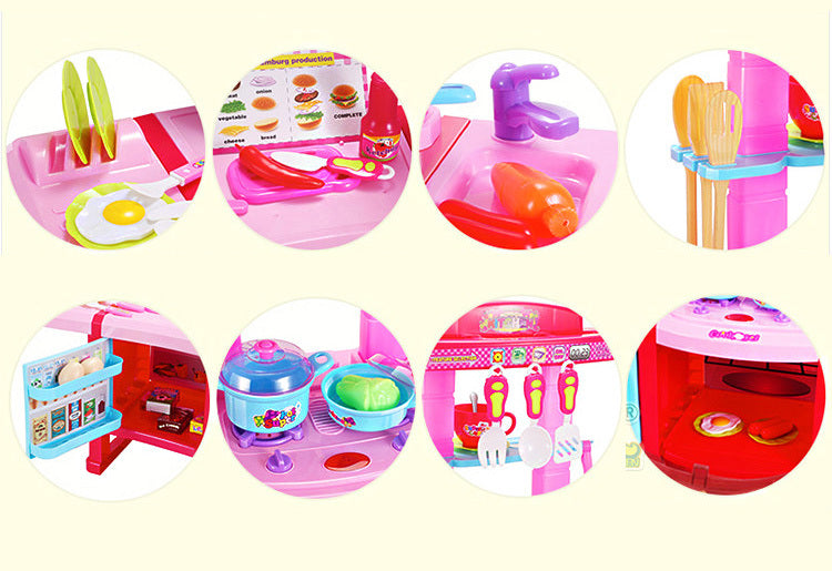 Deluxe Multifunction Kitchen Kids Pretend Play Toy Set