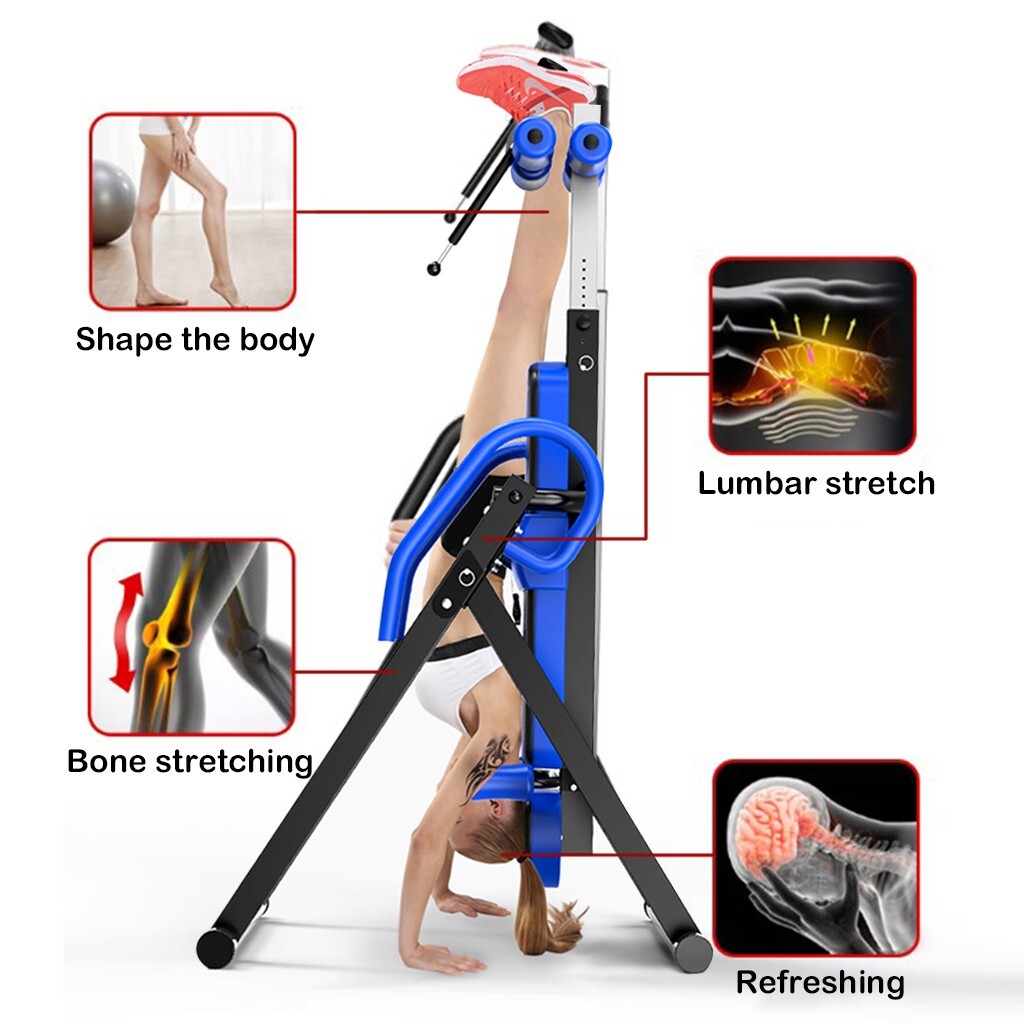 Fitplus Gravity Heavy Duty Inversion Table Machine (Blue)