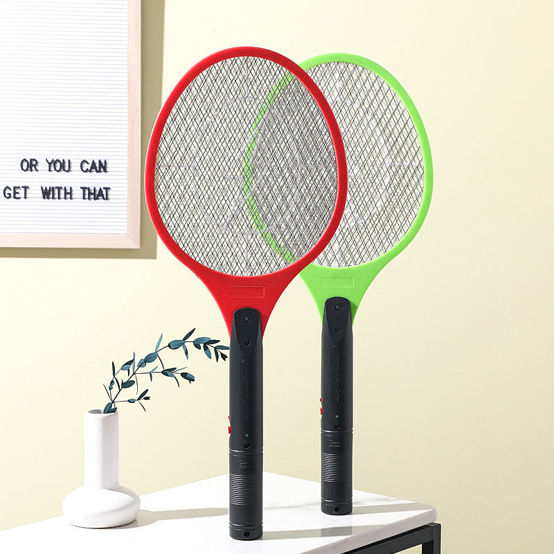 Electric Bug Zapper Fly Swatter Zap Mosquito Insect Killer Handheld Racket (Red)