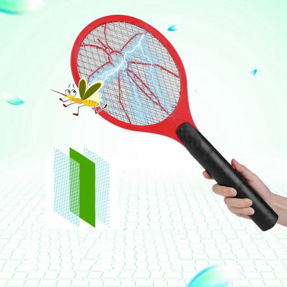 Electric Bug Zapper Fly Swatter Zap Mosquito Insect Killer Handheld Racket (Red)