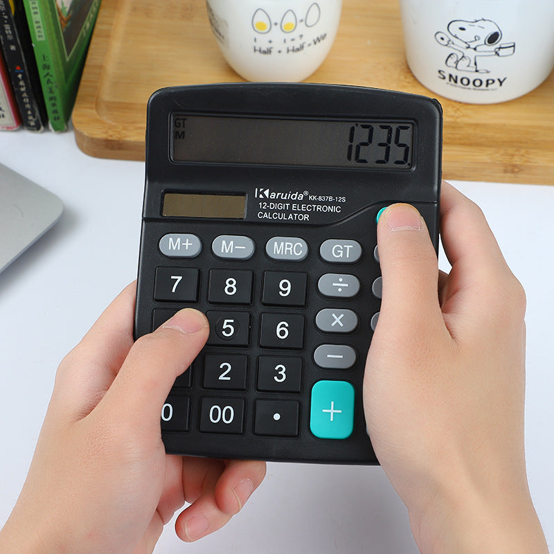 12-digit Office Electronic Calculator KK-837