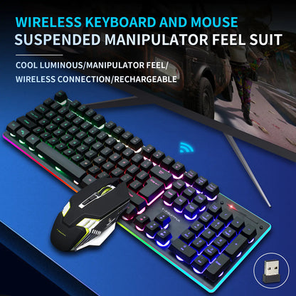 RGB Wireless Mechanical Gaming Keyboard and Mouse Combo Set