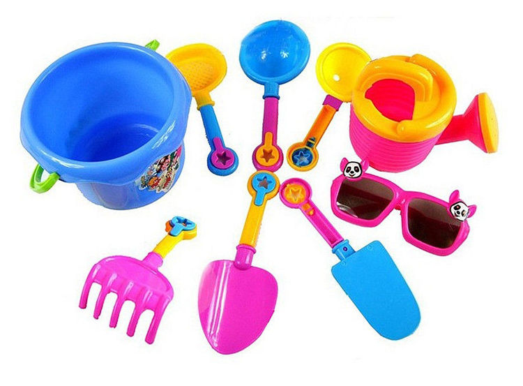 2 x 9PCS Sand Toy Set with 2 Buckets