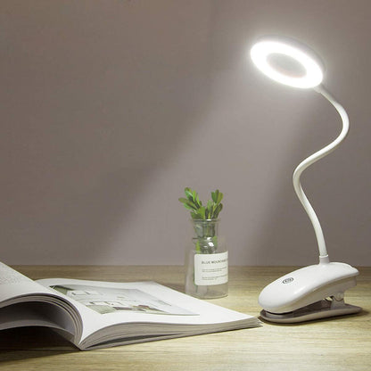 Ultra Bright LED Ring Light Desk Lamp with Clip