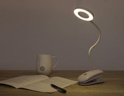 Ultra Bright LED Ring Light Desk Lamp with Clip