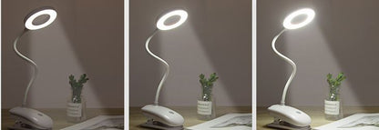 Ultra Bright LED Ring Light Desk Lamp with Clip