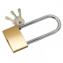 50mm Long Brass Padlock Waterproof Security Lock with 3 Keys