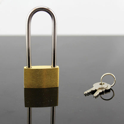 50mm Long Brass Padlock Waterproof Security Lock with 3 Keys