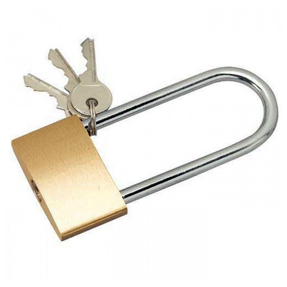 50mm Long Brass Padlock Waterproof Security Lock with 3 Keys