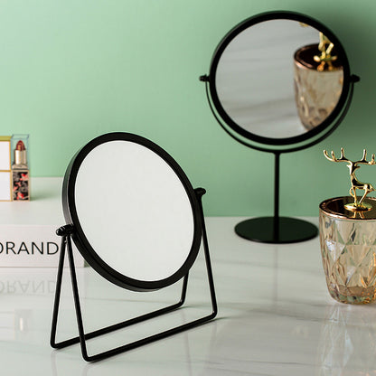 360-degree Rotating Dressing Makeup Vanity Cosmetic Tabletop Mirror (Black)