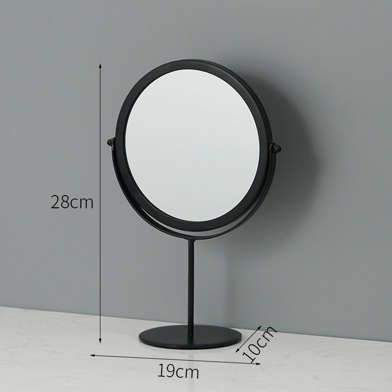 360-degree Rotating Dressing Makeup Vanity Cosmetic Tabletop Mirror (Black)